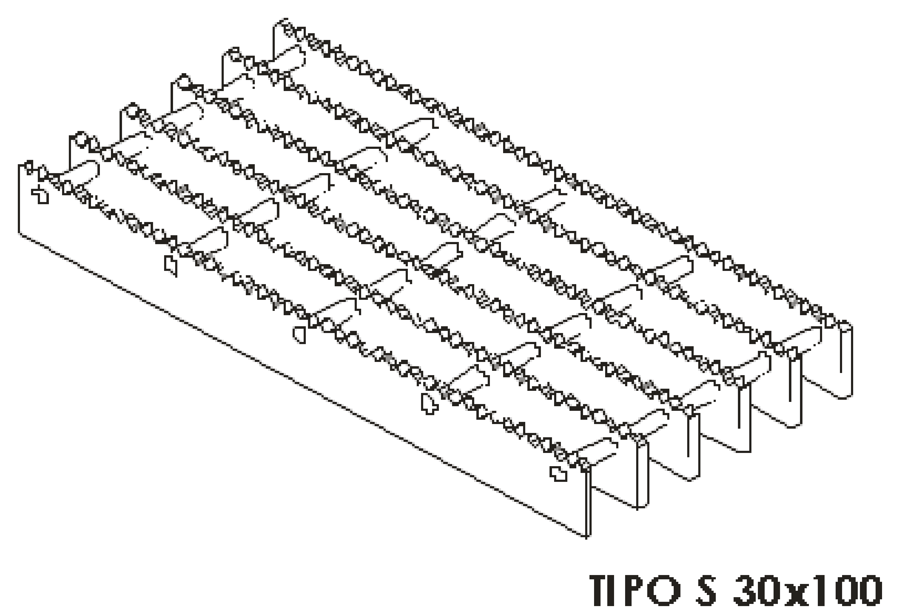 rejilla tipo s 30x100, rejillas metálicas