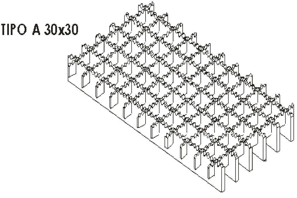 rejilla tipo a 30x30, rejillas metálicas